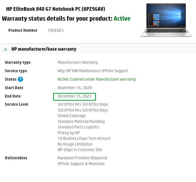 HP EliteBook 840 G7 14" Laptop: 10th Gen Core i5 16GB RAM, 256GB, FHD, Warranty - GreenGreen Store