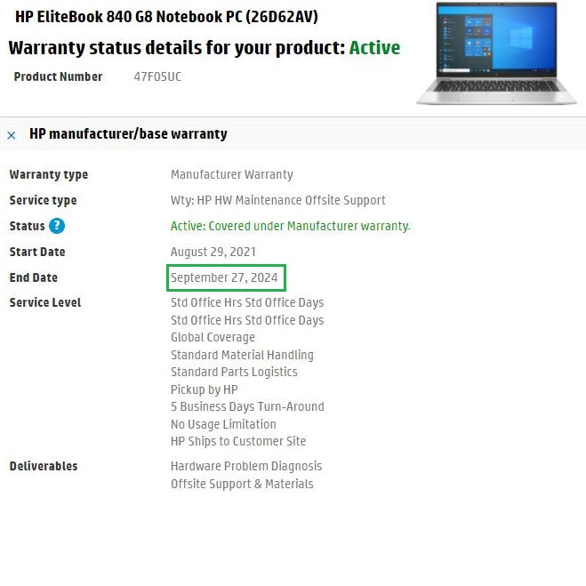 HP EliteBook 840 G8 14" Laptop: 11th Gen i7, Xe Graphics 16GB RAM 512GB Warranty - GreenGreen Store